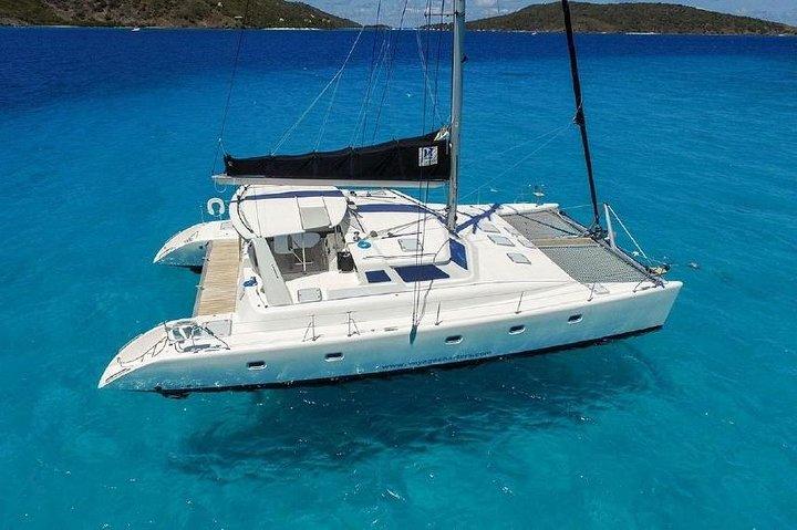 Half Day 50' Private Sailing Catamaran | Luxury, Beach & Snorkel Featured Image