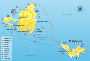 St Barts Map